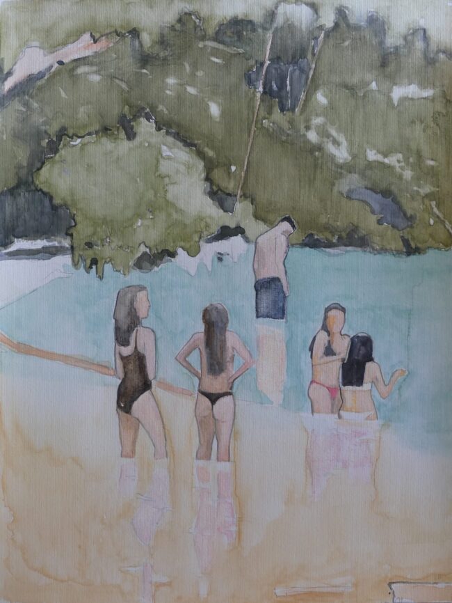 Swimmers in the Cascade  2