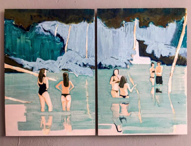 Swimmers in the Cascade 1