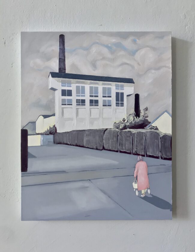 Old lady & Old Factory